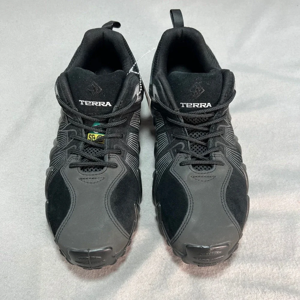 Terra Spider X Black Safety Shoes Composite Toe Slip Resistant Work Industrial 8